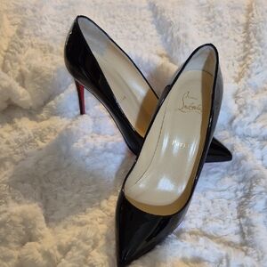 Christian Louboutin Pigalle Follies 85 Black Patent Size 39.5